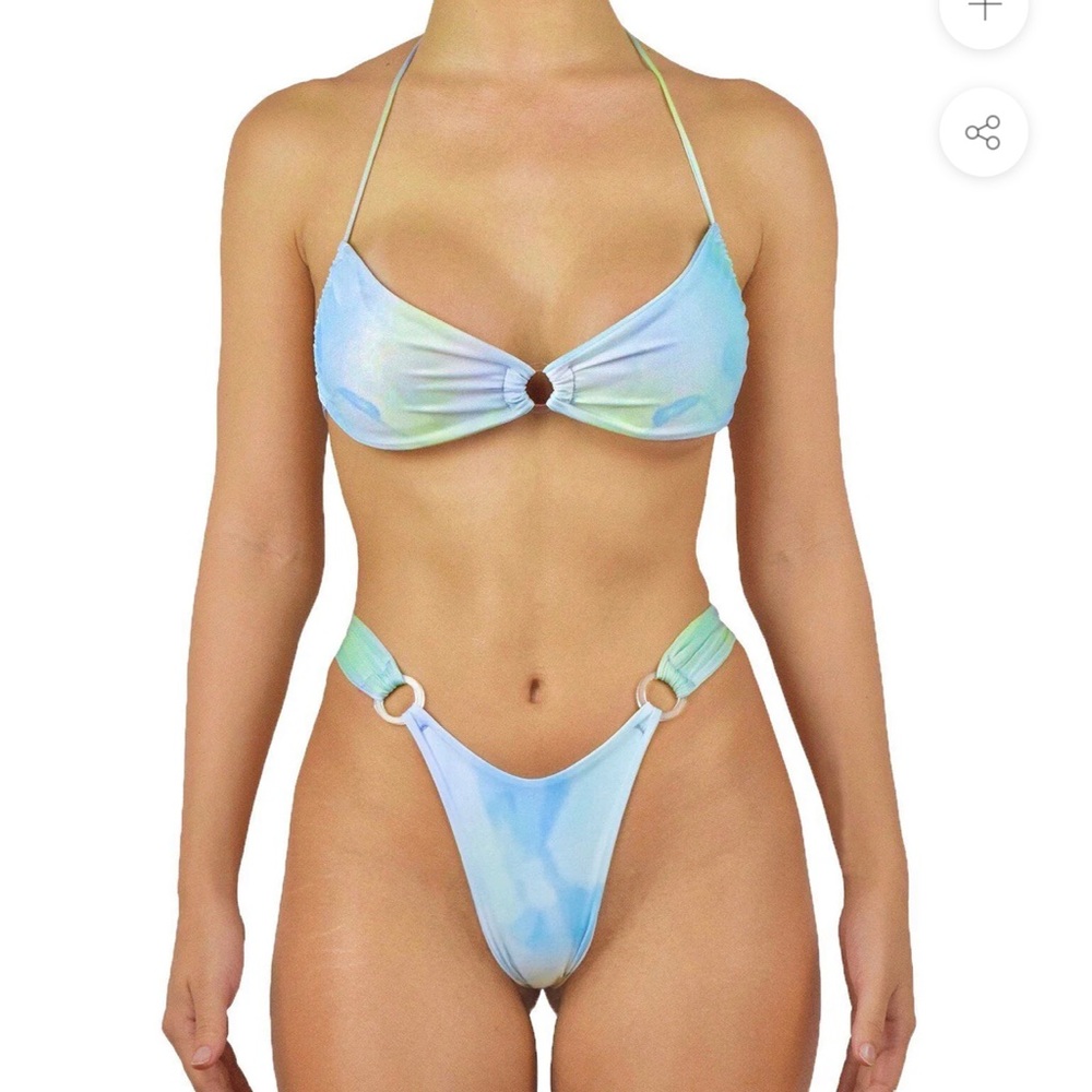 Heart of Sun Pastel Tie-Dye Bikini Set